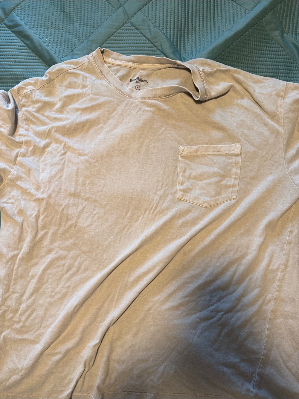 Goodfellow & Co Men's Short-Sleeve Pocket Tee - Light Beige
